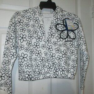Sketcher Sweater w/Zipper Floral Size Small